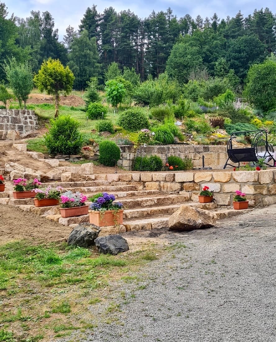 Terénní úpravy zahrady