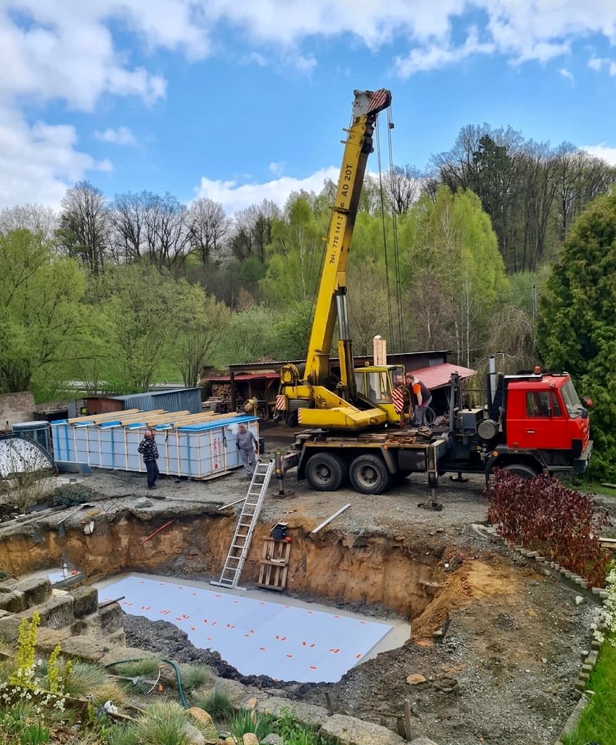 BroklBau – realizace bazénu